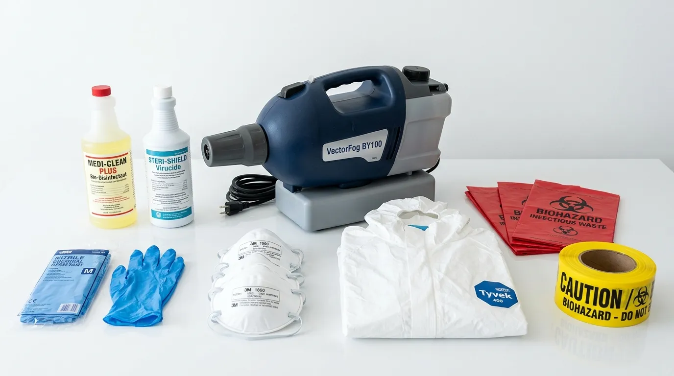 Professional biohazard remediation crew working in New Baltimore