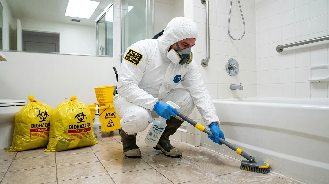 Decontamination equipment deployed for Blood Cleanup in New Baltimore